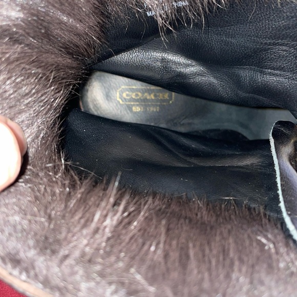 COACH LIANNE LEATHER PLATFORM STRAP LOW CALF BOOTS - Picture 12 of 14